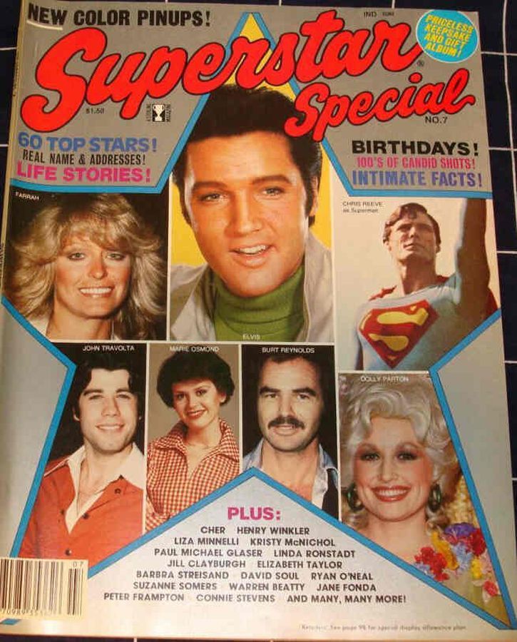 SUPERSTAR magazine side cover Issue 7   1978