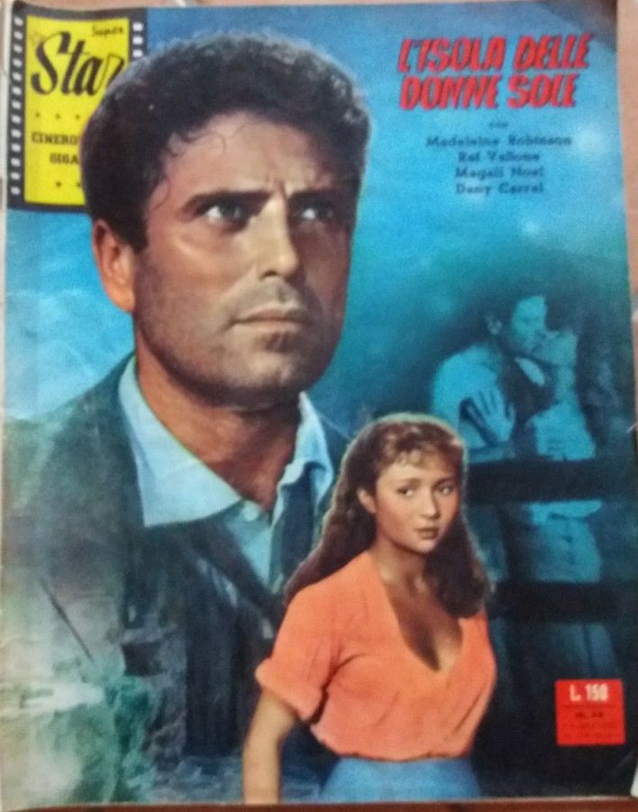 SUPER STAR CINEROMANZO GIGANTE magazine side cover Issue 58  July 1959