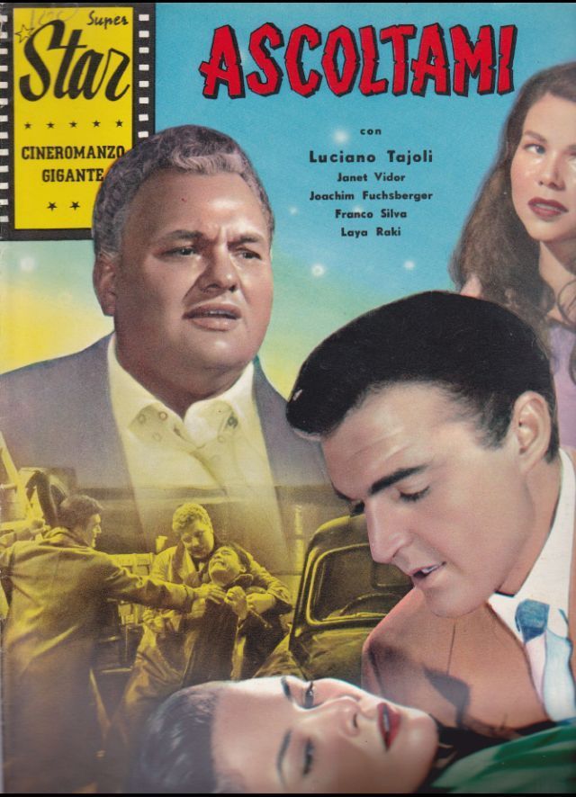 SUPER STAR CINEROMANZO GIGANTE magazine side cover Issue 44 June 1958