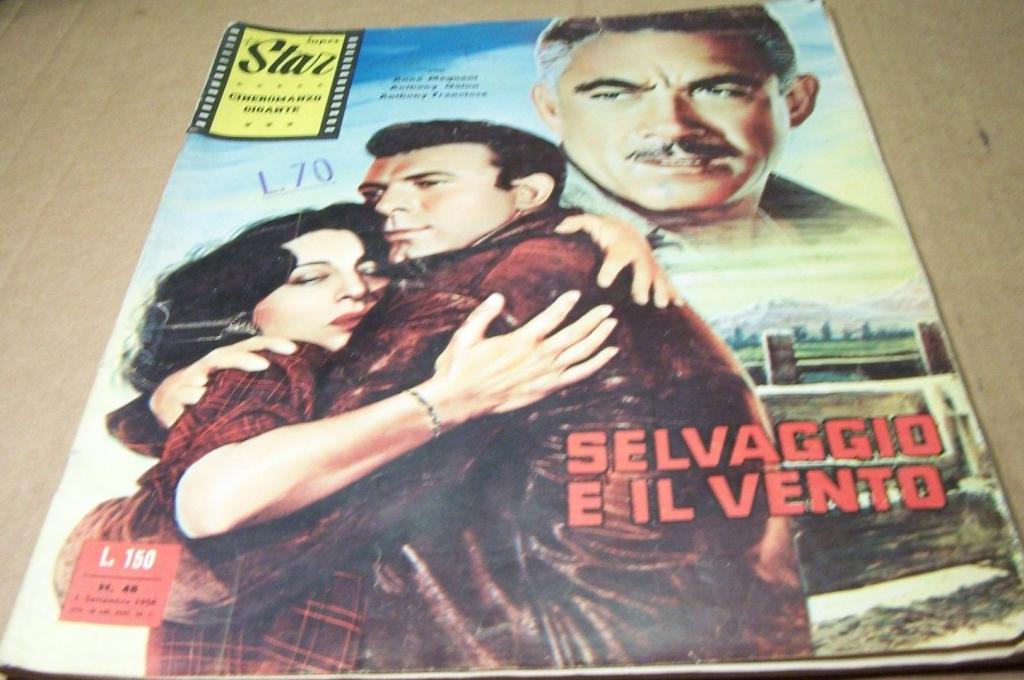 SUPER STAR CINEROMANZO GIGANTE magazine side cover Issue 48 1 September 1958