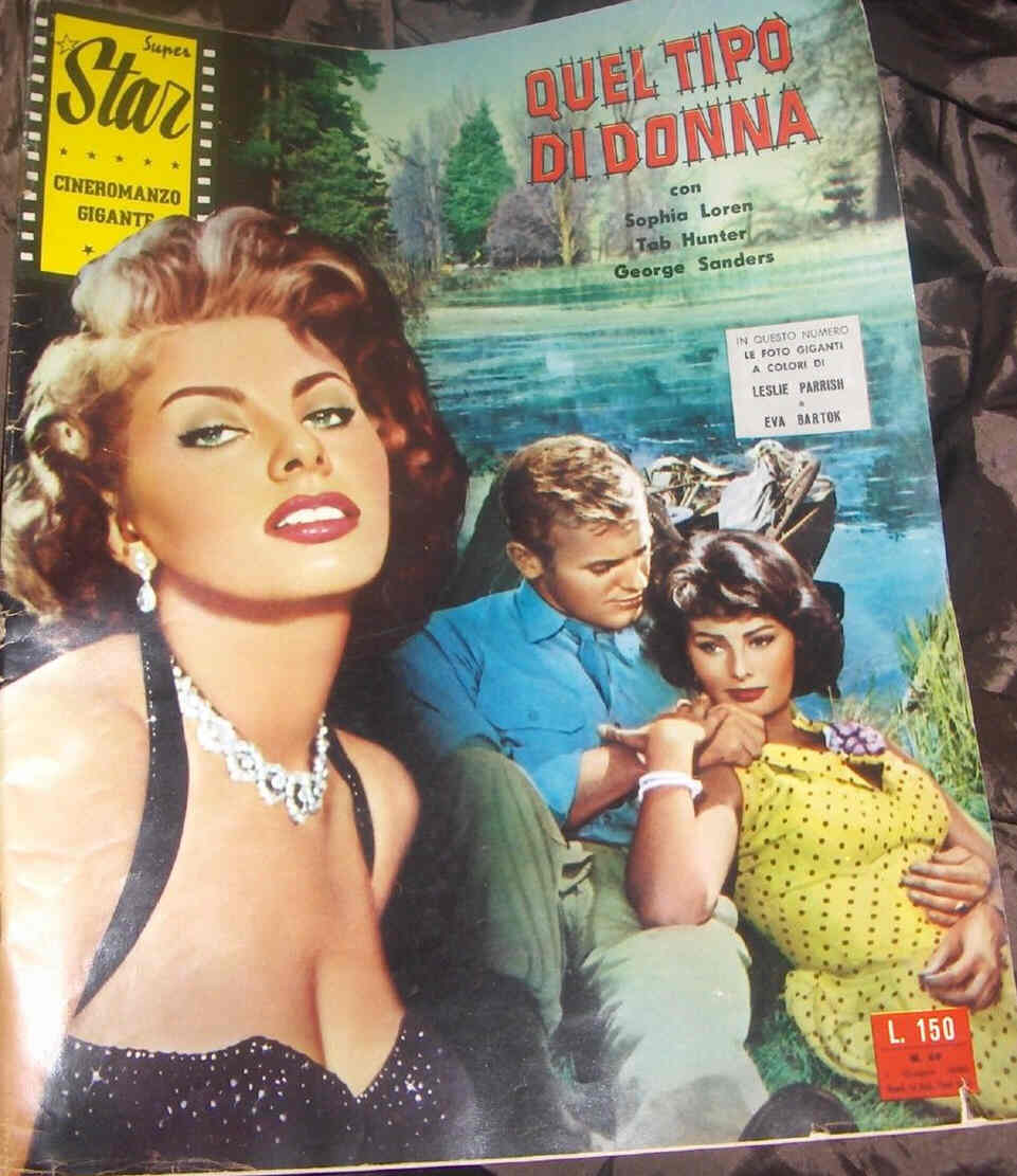 SUPER STAR CINEROMANZO GIGANTE magazine side cover Issue 69 June 1960