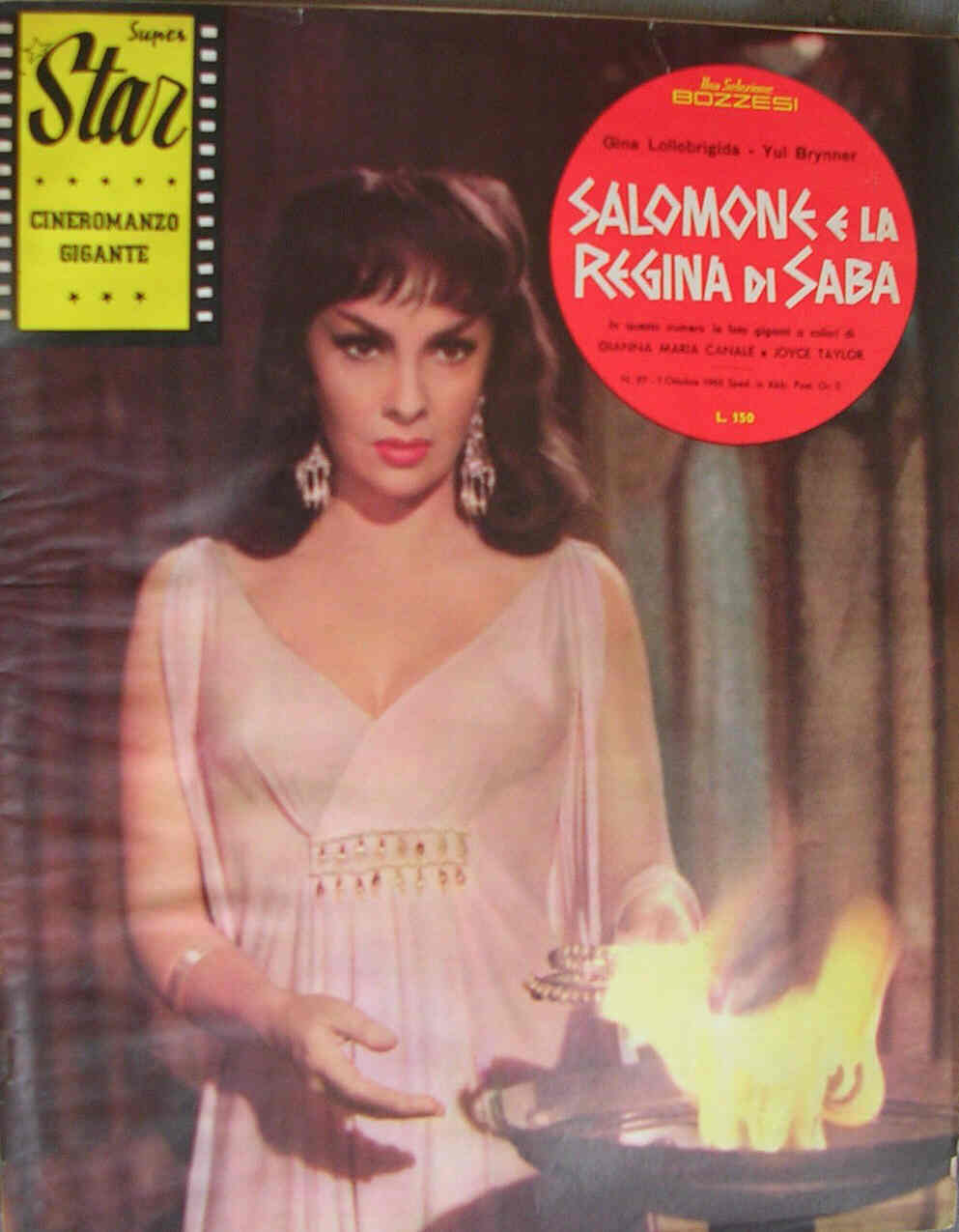 SUPER STAR CINEROMANZO GIGANTE magazine side cover Issue 97 October 1962