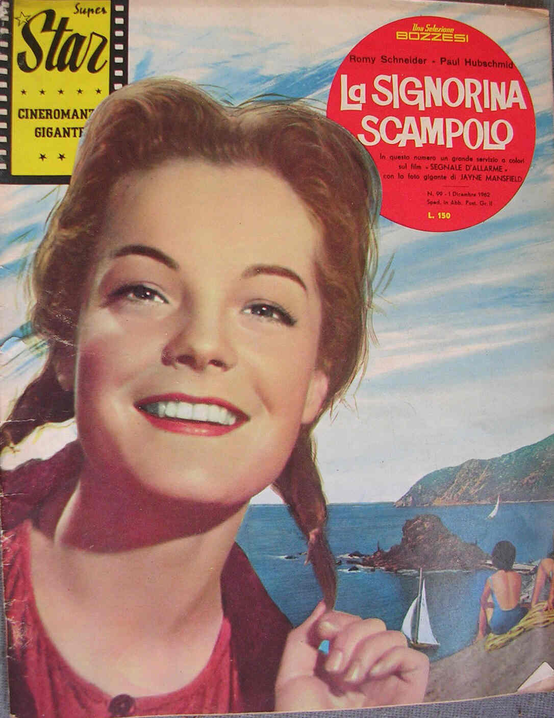 SUPER STAR CINEROMANZO GIGANTE magazine side cover Issue 99 December 1962