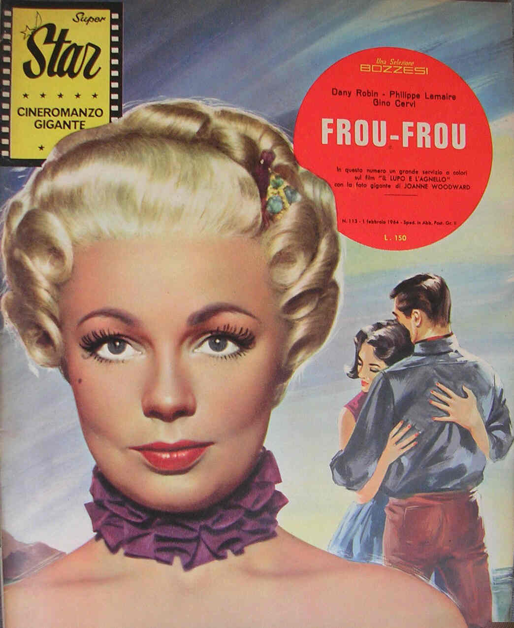 SUPER STAR CINEROMANZO GIGANTE magazine side cover Issue 113 February 1964