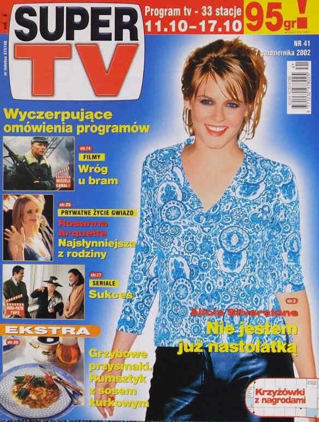 SUPER TV magazine side cover Issue 41 11 October 2002