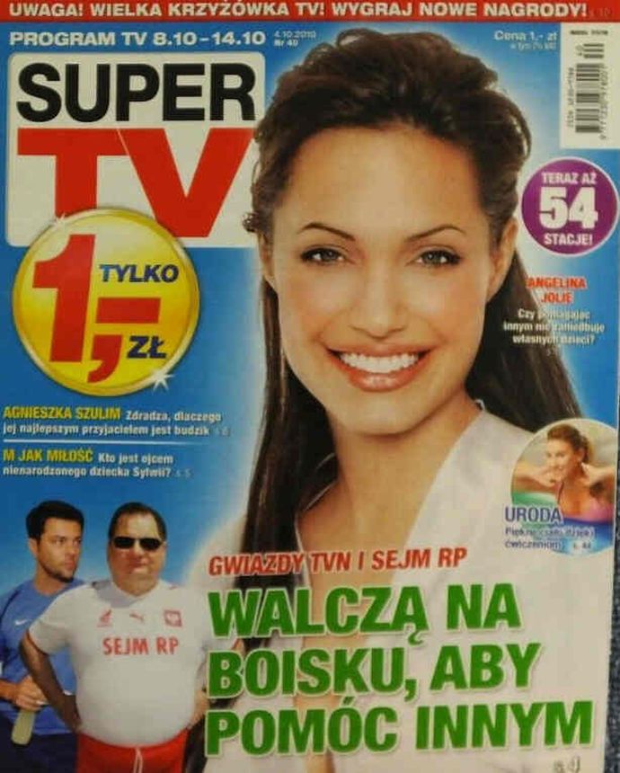 SUPER TV magazine side cover Issue 40 10 October 2010