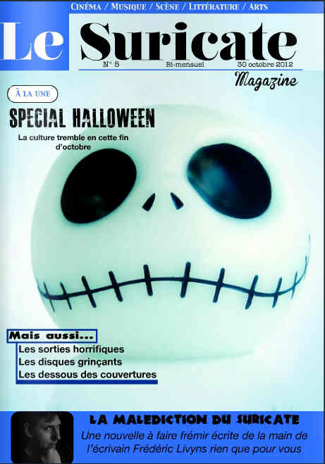 SURICATE | LE magazine side cover Issue 5 30 October 2012