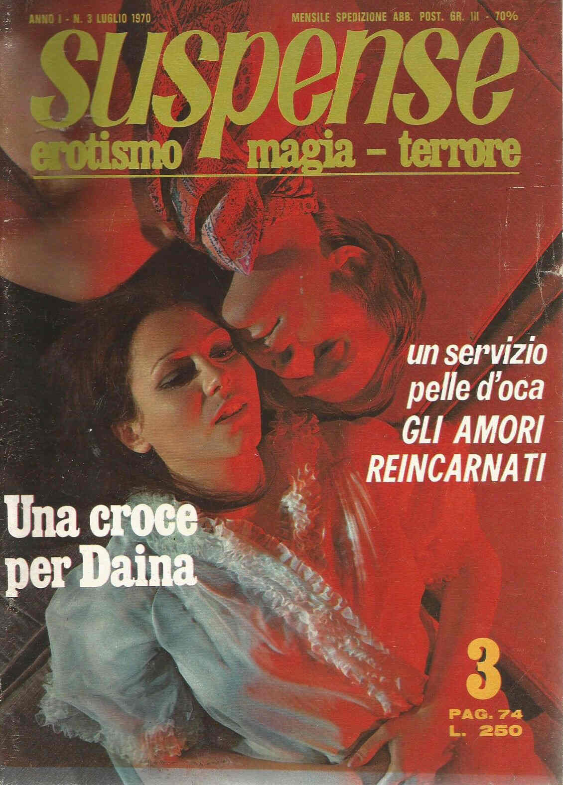 SUSPENSE magazine side cover Issue 3 July 1970