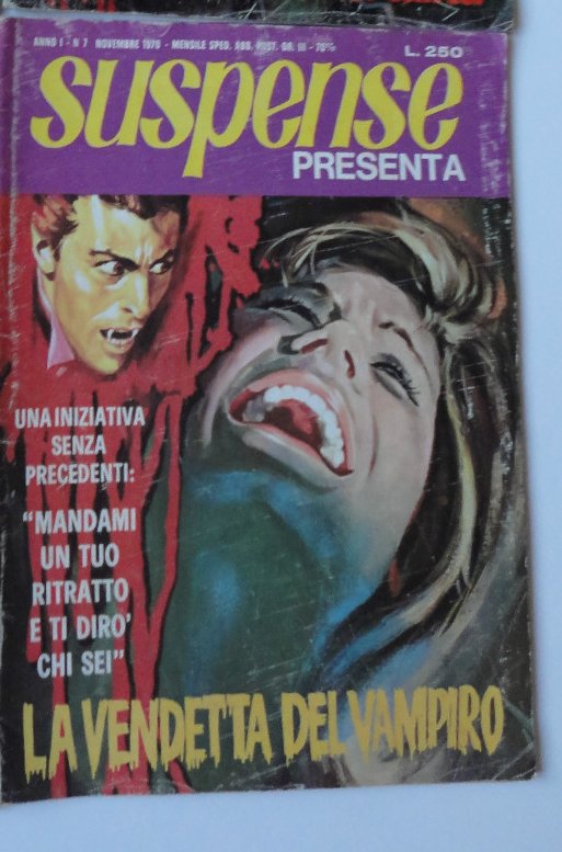 SUSPENSE magazine side cover Issue 7 November 1970