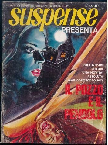 SUSPENSE magazine side cover Issue 8 December 1970