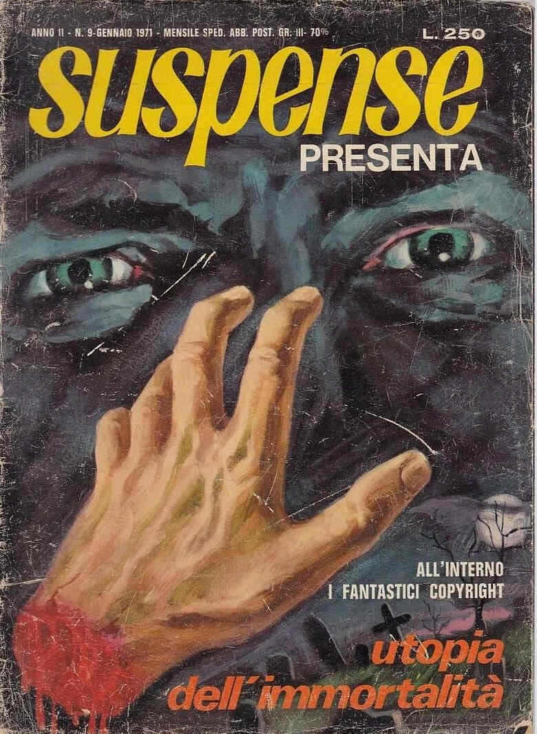 SUSPENSE magazine side cover Issue 9 January 1971