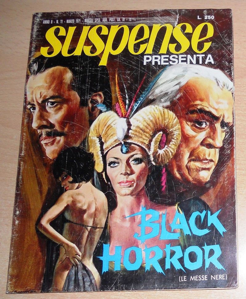 SUSPENSE magazine side cover Issue 11 March 1971