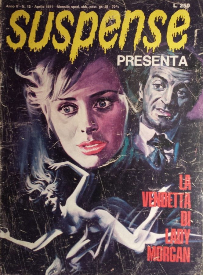 SUSPENSE magazine side cover Issue 12 April 1971