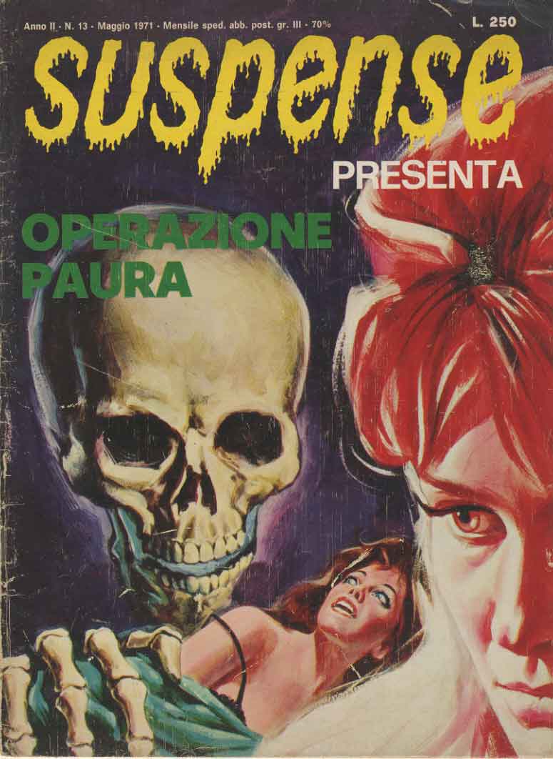 SUSPENSE magazine side cover Issue 13 May 1971