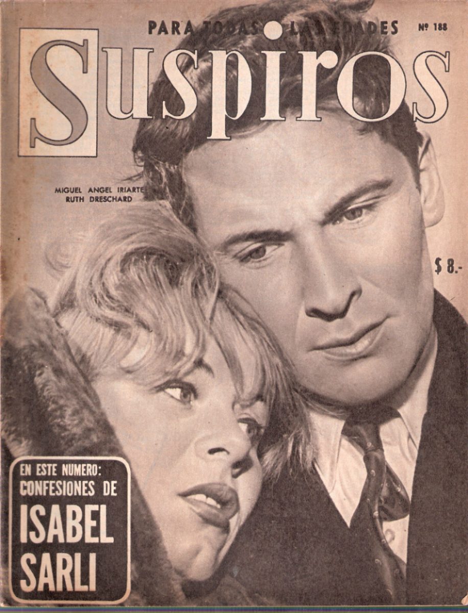 SUSPIROS magazine side cover Issue 188 September 1961