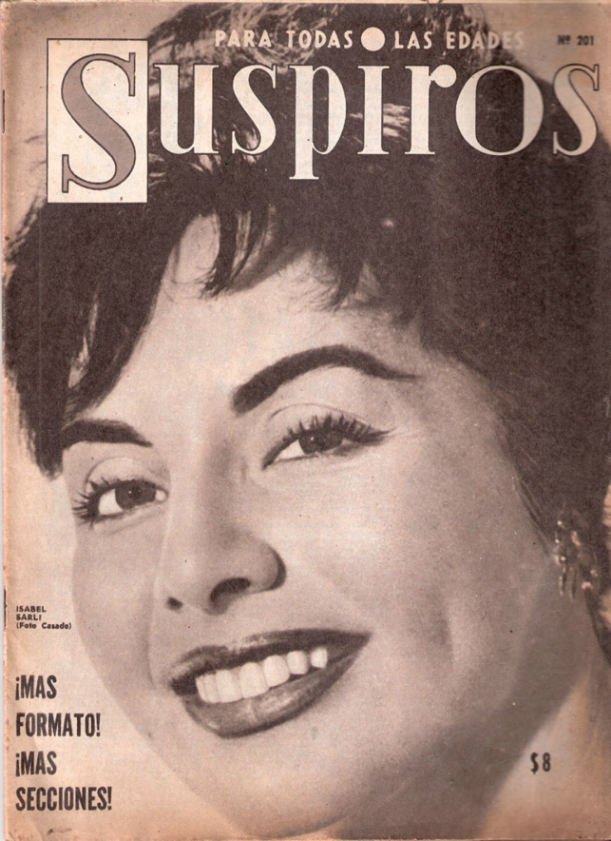 SUSPIROS magazine side cover Issue 201 December 1961