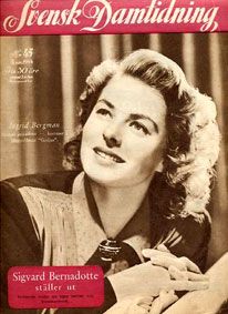 SVENSK DAMTIDNING magazine side cover Issue 45  1944