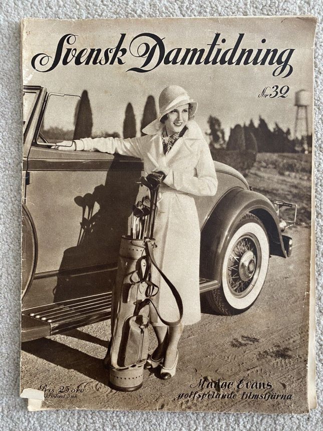 SVENSK DAMTIDNING magazine side cover Issue 32 12 August 1933
