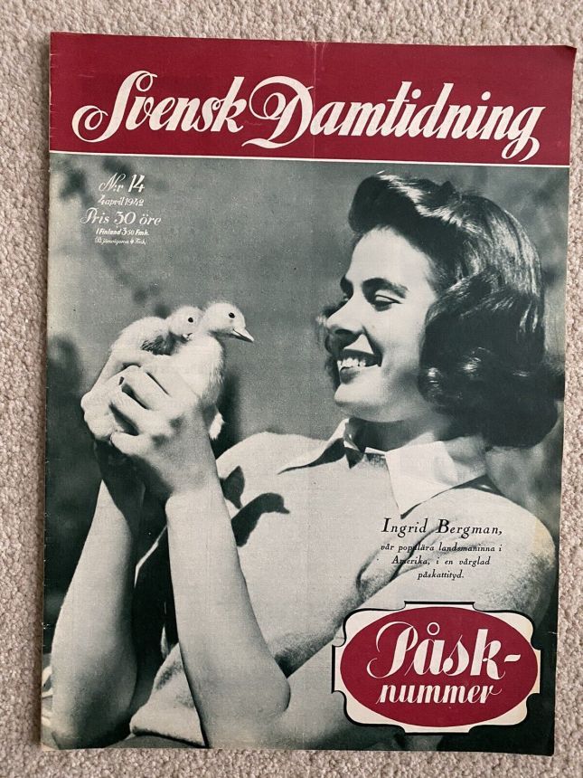 SVENSK DAMTIDNING magazine side cover Issue 14 4 April 1942