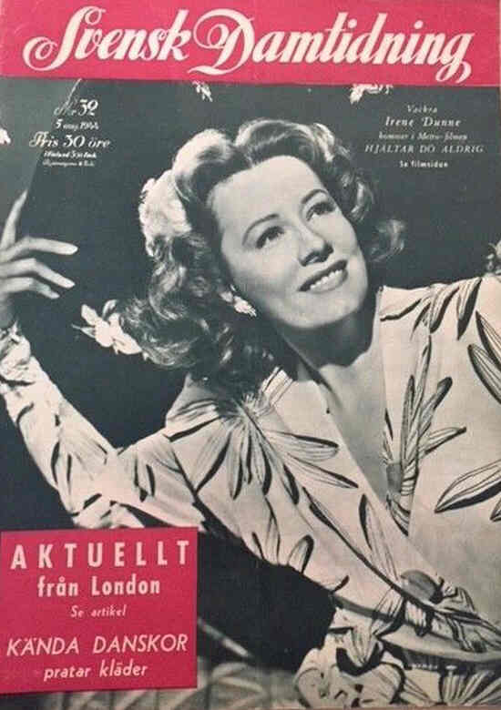 SVENSK DAMTIDNING magazine side cover Issue 32 5 August 1944