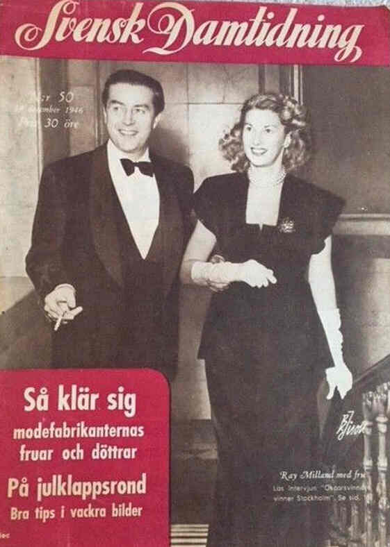 SVENSK DAMTIDNING magazine side cover Issue 50 14 December 1946
