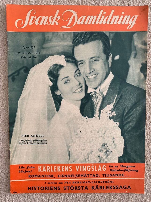 SVENSK DAMTIDNING magazine side cover Issue 51 18 December 1954