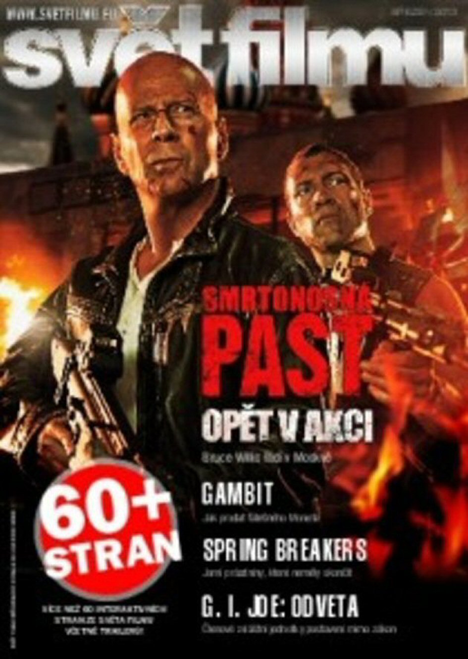 SVET FILMU magazine side cover  March 2013