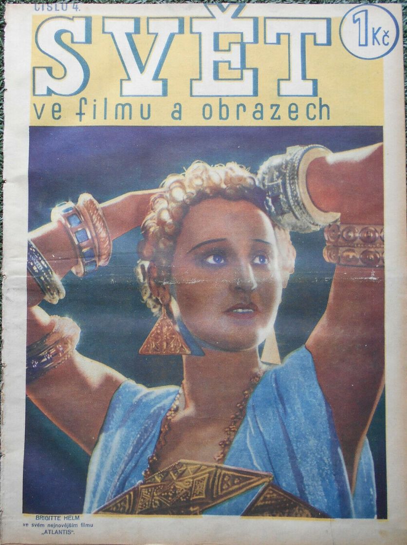 SVET  VE FILMU A OBRAZECH magazine side cover Issue 4   1932