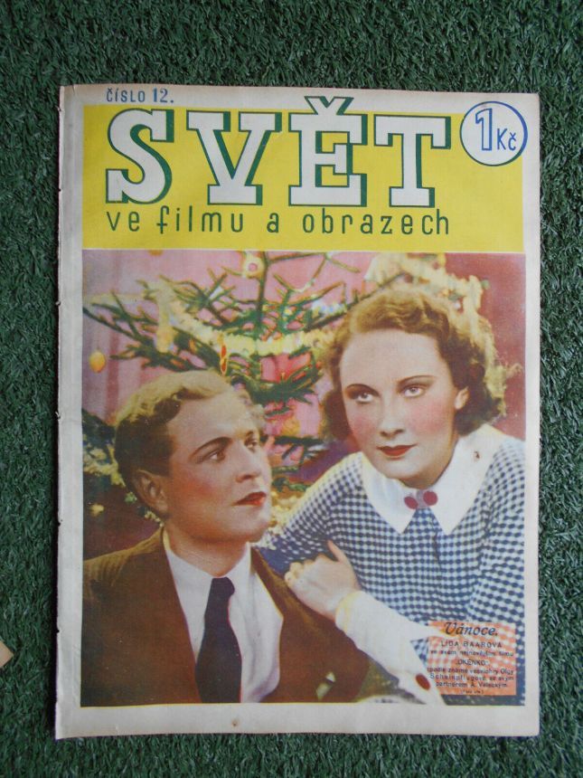SVET  VE FILMU A OBRAZECH magazine side cover Issue 12   1933