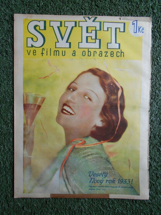 SVET  VE FILMU A OBRAZECH magazine side cover Issue 13   1933