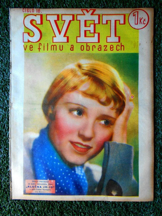 SVET  VE FILMU A OBRAZECH magazine side cover Issue 16   1933