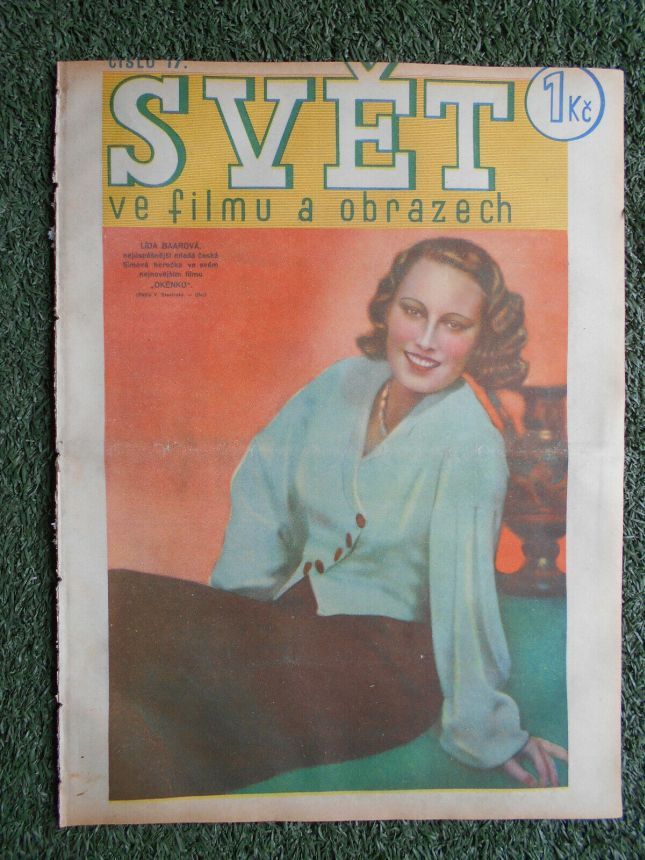 SVET  VE FILMU A OBRAZECH magazine side cover Issue 17   1933