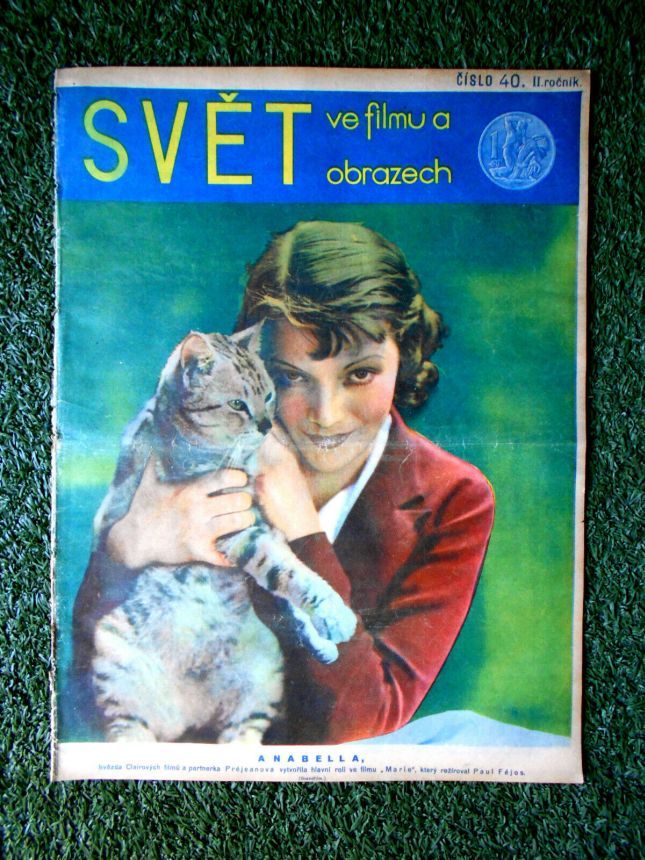 SVET  VE FILMU A OBRAZECH magazine side cover Issue 40   1933