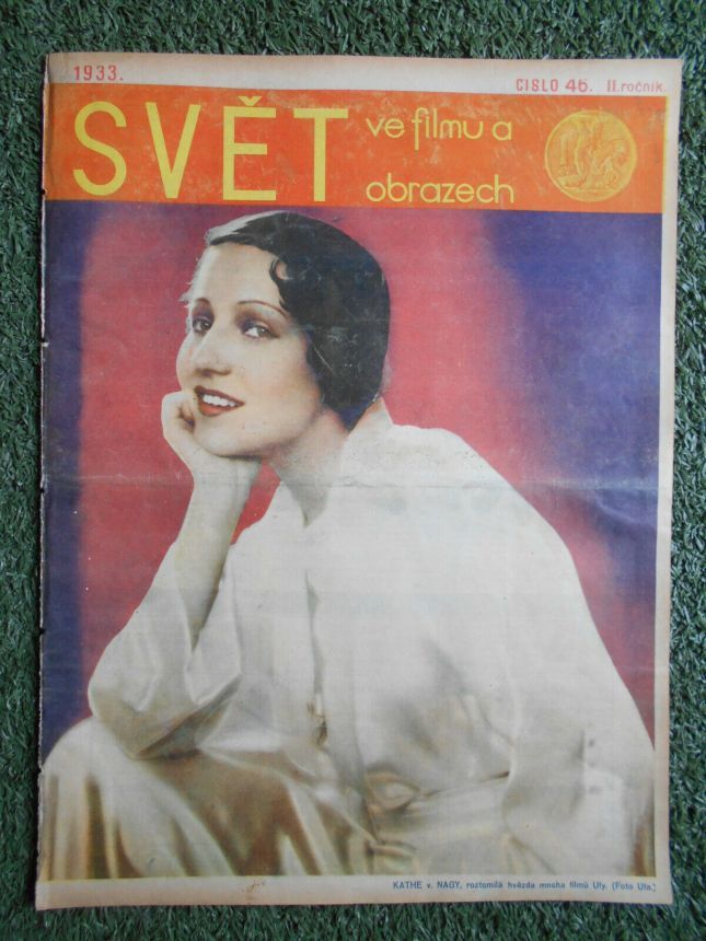 SVET  VE FILMU A OBRAZECH magazine side cover Issue 46   1933