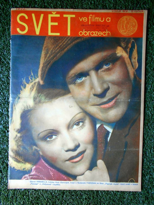 SVET  VE FILMU A OBRAZECH magazine side cover Issue 49   1933