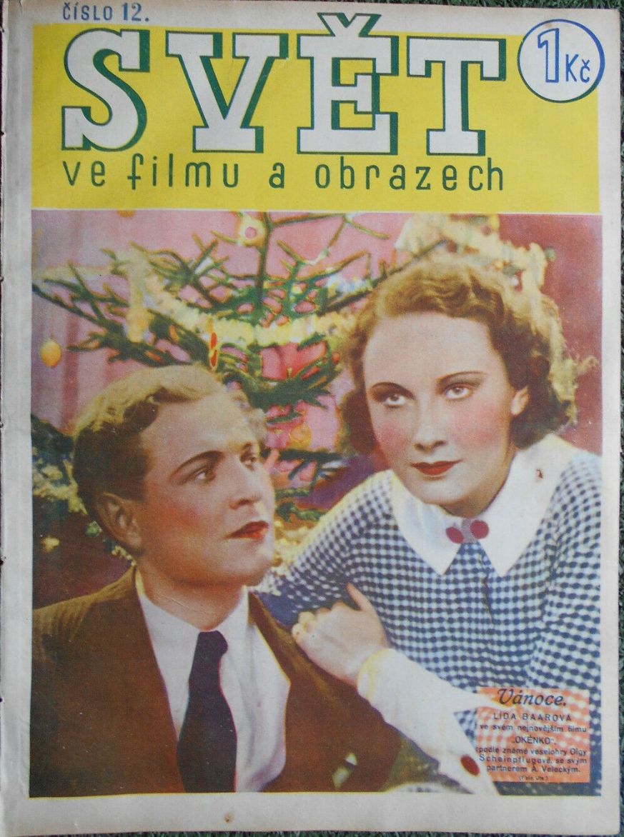SVET  VE FILMU A OBRAZECH magazine side cover Issue 12   1934