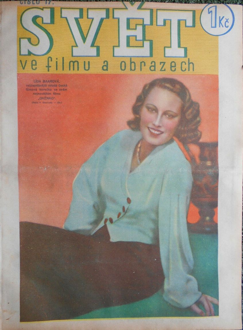 SVET  VE FILMU A OBRAZECH magazine side cover Issue 17   1934