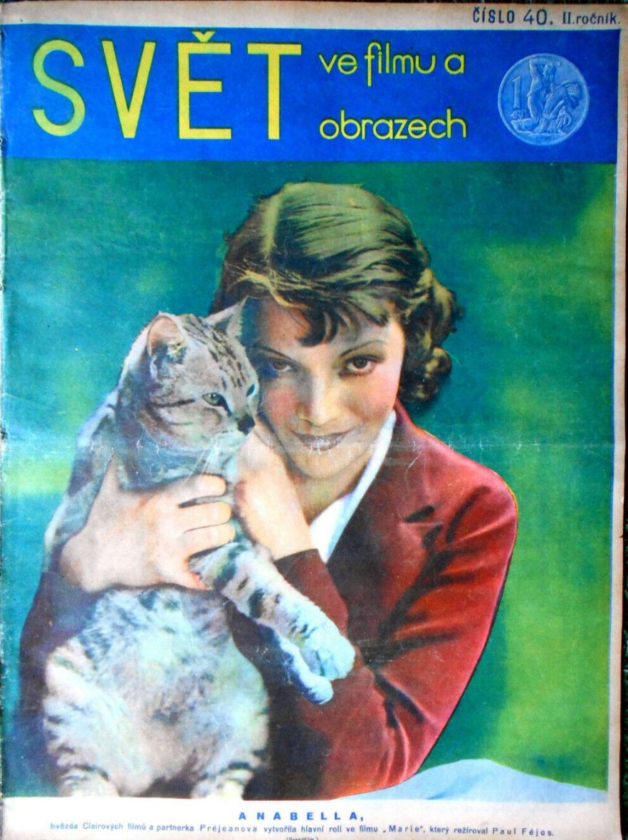 SVET  VE FILMU A OBRAZECH magazine side cover Issue 40   1934