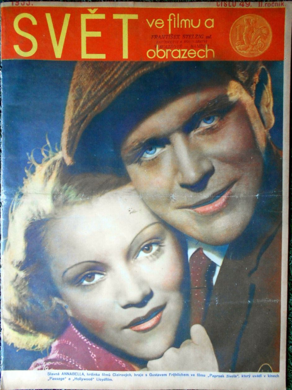 SVET  VE FILMU A OBRAZECH magazine side cover Issue 49   1934