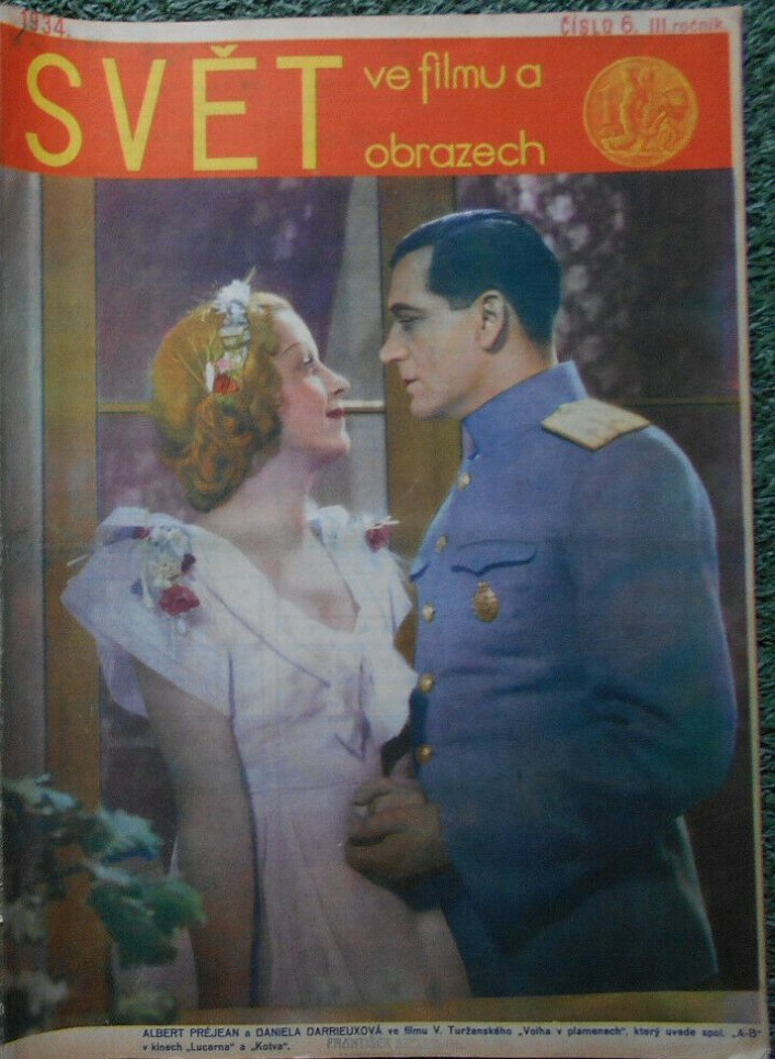 SVET  VE FILMU A OBRAZECH magazine side cover Issue 6   1934