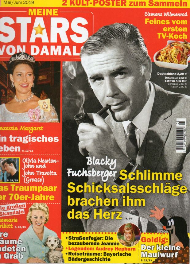 MEINE STARS VON DAMALS magazine side cover  May/June 2019