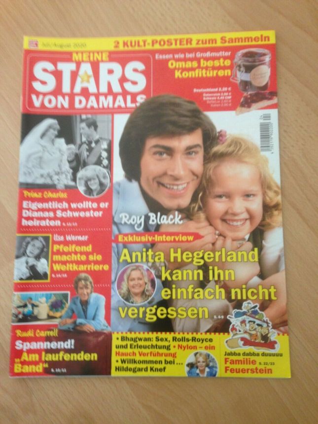 MEINE STARS VON DAMALS magazine side cover  July/August 2020