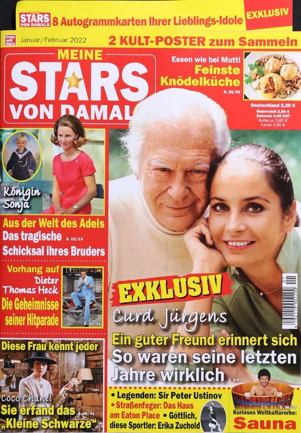 MEINE STARS VON DAMALS magazine side cover  January/February 2022