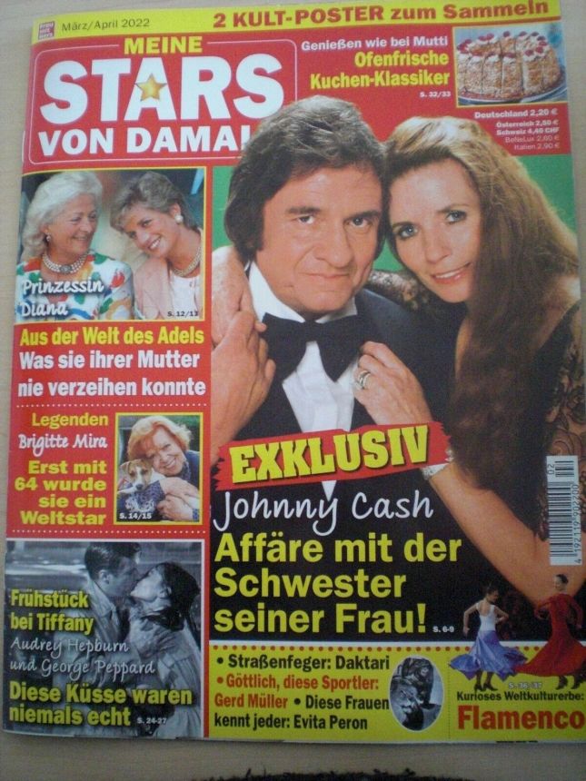 MEINE STARS VON DAMALS magazine side cover  March/April 2022