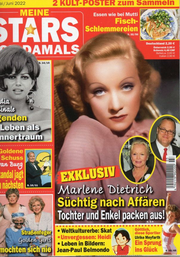 MEINE STARS VON DAMALS magazine side cover  May/June 2022