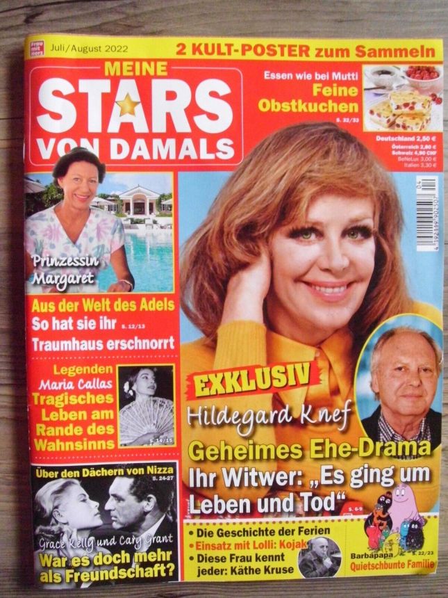 MEINE STARS VON DAMALS magazine side cover  July/August 2022
