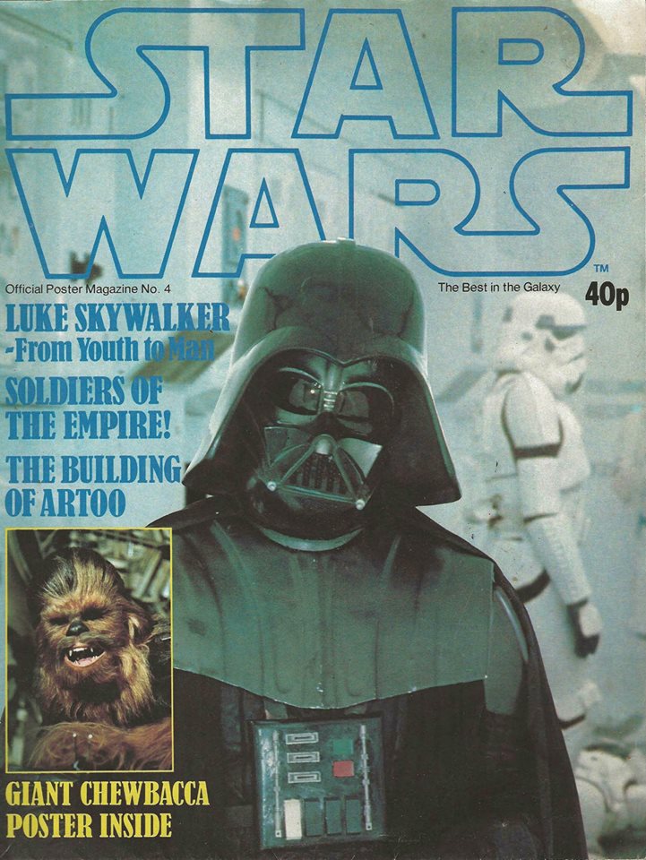 STAR WARS OFFICIAL POSTER MAGAZINE magazine side cover Issue 4 January 1978