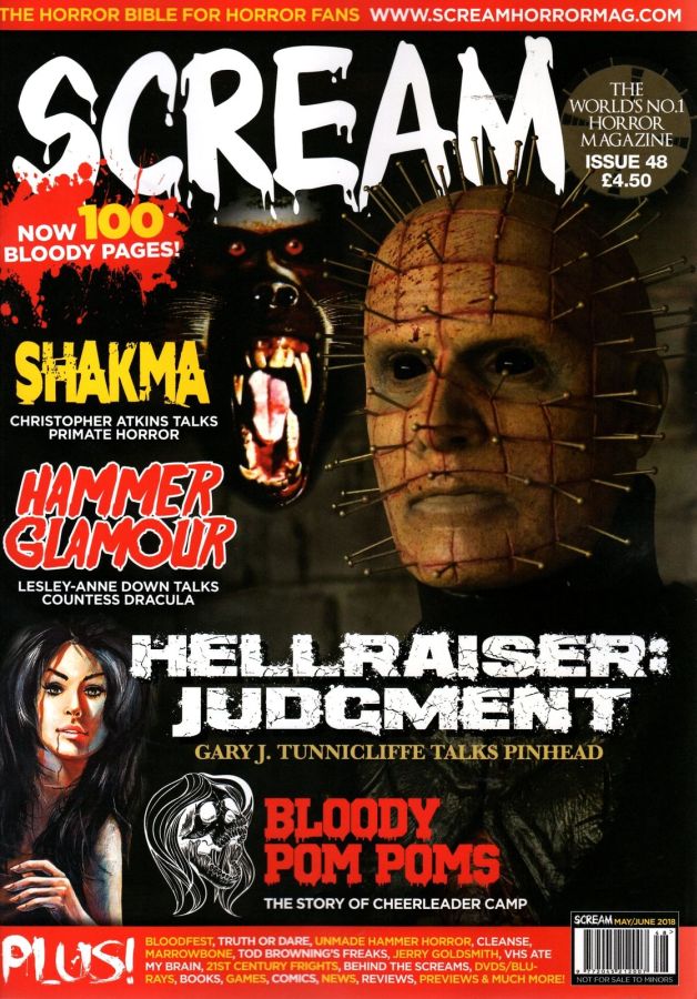 SCREAM magazine side cover Issue 48  May/June 2018