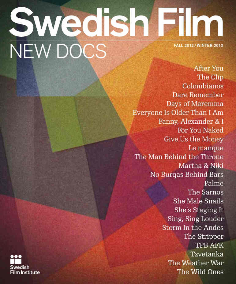 SWEDISH FILM magazine side cover Issue 3  2012