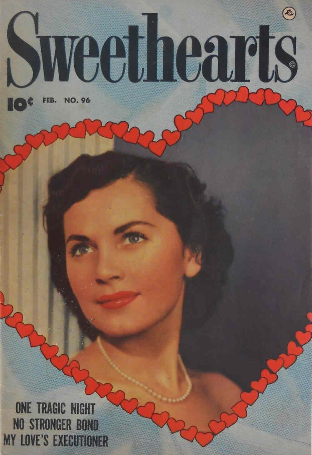 SWEETHEARTS magazine side cover Issue 96 February 1951